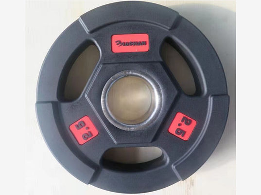 Piastre di peso da 2,5 libbre a 20 kg per allenamento con pesi, in ferro resistente con maniglia in gomma, materiale ideale per attrezzature da palestra per l'allenamento della forza