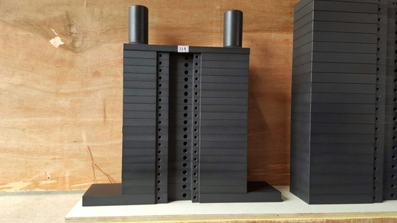 Piattaforma di peso rettangolare di superficie liscia per attrezzature di allenamento di forza