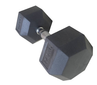 2.5kg - teste di legno di allenamento della palestra 50kgs, teste di legno di gomma di esagono di colore nero