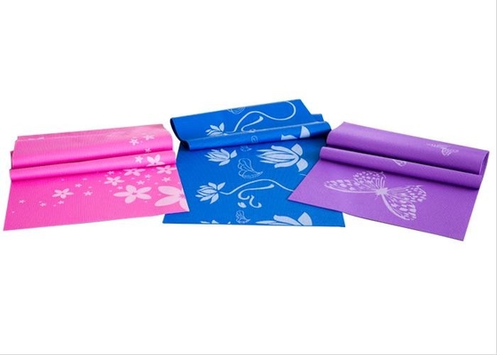 Colore facile delle stuoie di yoga della palestra di manutenzione su misura con le superfici strutturate parteggiate durevoli