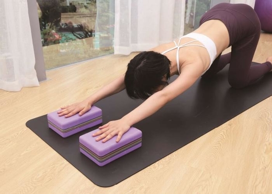 Blocchetto spesso di yoga del TPE di larghezza 10mm di esercizio 1300G 150mm
